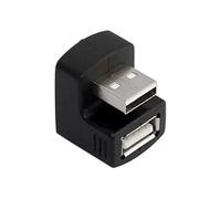 JSGHGDF Adaptateur USB 2.0 mâle vers femelle en forme de U pour ordinateur portable, imprimante, appareil photo, connexion flexible, adaptateur USB rotatif
