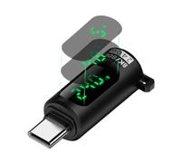 JSGHGDF Adaptateur USB 4 haute vitesse 80 Gbit/s avec connecteurs d'affichage numérique pour tensions et courant avec convertisseur de puissance de commutation C avec contrôle de commutation