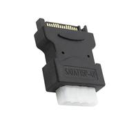 JSGHGDF Adaptateurs d'alimentation SATA 15 broches mâle vers grand IDE 4 broches femelles pour une connectivité transparente des disques durs et une alimentation efficace Câble d'ordinateur ABS