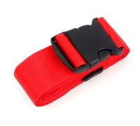 JSGHGDF Add a Bag Sangle de bagage avec boucle pour connecter les bagages ensemble Sangles d'emballage avec boucle 198,1 cm, Rouge