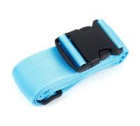 JSGHGDF Add a Bag Sangle de bagage avec boucle pour connecter les bagages ensemble Sangles d'emballage avec boucle 198,1 cm, bleu clair