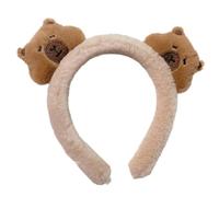 JSGHGDF Adorkable Capybaras Serre-tête en fourrure pour bal de fin d'année, anniversaire, pince à cheveux