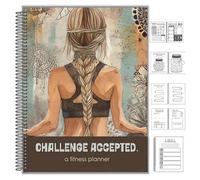 JSGHGDF Agenda d'objectifs d'exercice non daté de 90 jours, carnet de suivi des habitudes hebdomadaires pour fitness, journal en papier épais et lisse, organiseurs hebdomadaires