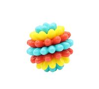JSGHGDF Balle texturée de soins dentaires pour grignoteuses puissantes, non permanentes, construction en caoutchouc souple avec facile à saisir 7,5 cm de diamètre