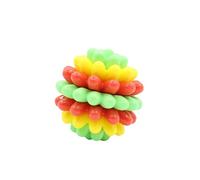 JSGHGDF Balle texturée de soins dentaires pour grignoteuses puissantes, non permanentes, construction en caoutchouc souple avec facile à saisir 7,5 cm de diamètre