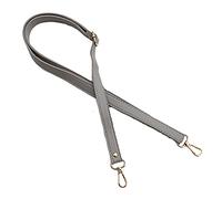 JSGHGDF Bandoulière de rechange en cuir synthétique multicolore de 138 cm de long pour sac à bandoulière réglable pour femme, Boucle dorée grise