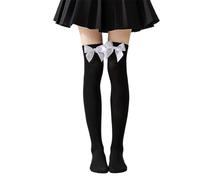 JSGHGDF Bas rétro extensibles avec nœuds en ruban, tendance pour les fêtes et les tenues quotidiennes, Article 16, Taille unique