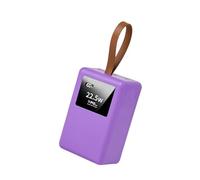 JSGHGDF Batterie de secours rechargeable 21700 avec lampe de camping 22,5 W Charge super rapide pour téléphones et appareils mobiles Charge rapide Boîte de secours