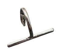JSGHGDF Bijou de piercing à lèvres métallique en forme de T tendance - En cuivre robuste - Accessoire de fête pour un look élégant - Accessoire galvanisé, taille unique, Comme décrit, Comme décrit.