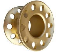 JSGHGDF Bobine de plongée miniature multifonction compacte professionnelle 10 trous en alliage d'aluminium pour opérations sous-marines avancées gestion de ligne de plongée bobine de plongée