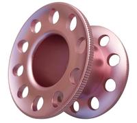 JSGHGDF Bobine de plongée miniature multifonction compacte professionnelle 10 trous en alliage d'aluminium pour opérations sous-marines avancées gestion de ligne de plongée bobine de plongée