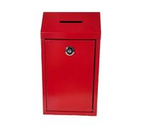 JSGHGDF Boîte aux lettres verrouillable imperméable en acier épais pour suggestion de don, boîte à dons en métal multifonction, collection d'argent imperméable