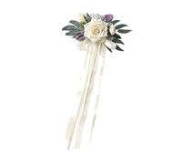 JSGHGDF Bouquet de fleurs artificielles romantiques pour décoration de voiture de mariage et lieux de célébration