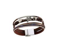 JSGHGDF Bracelet élégant en cuir synthétique inspiré des étoiles de mer - Bijou tendance polyvalent pour tenues, taille unique, Comme décrit