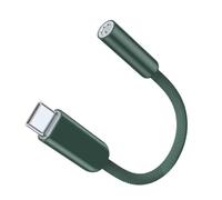 JSGHGDF Câble convertisseur de son USB de type C mâle vers femelle de 3,5 mm de long pour appels musicaux clairs et jeux vidéo de type C vers câble adaptateur casque 13 cm de long