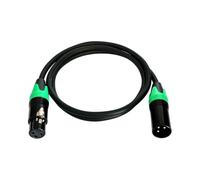 JSGHGDF Câble de microphone pour podcast, Green 5M | Connexion XLR 3 broches mâle à femelle avec construction en cuivre pour les événements d ' utilisation de