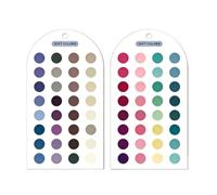 JSGHGDF Cartes de guide des couleurs portables en 2 pièces, J, taille