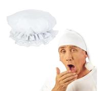JSGHGDF Casquettes à bord en dentelle pour femme - Pour robe de soirée à thème - Accessoires de cosplay - Chapeau blanc d'infirmière - Accessoires photo de bébé