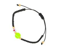 JSGHGDF Chaîne de poignet unique tressée avec perles pour les amateurs de football, parfaite pour ajouter du charme à n'importe quelle tenue de fan de football, taille unique, Comme décrit