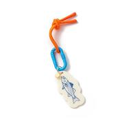 JSGHGDF Chaîne en acier inoxydable et pendentif pour sac à main en acrylique brillant, Poisson, One Size