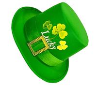 JSGHGDF Chapeau trèfle vert pour fête de la Saint-Patrick - Chapeau de fête nationale irlandaise - Accessoires de festival