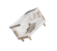 JSGHGDF Chelo Plateforme d'habitat avec zone d'alimentation et cadre de ponceau pour serpents, lézards, chéloniens, accessoires pour enclos d'animaux de compagnie, serpent, dragon, Chelonia Plateforme