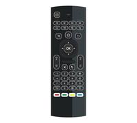 JSGHGDF Claviers Air 2,4 G sans batterie, voix rétroéclairée | Téléviseurs ABS double face design télécommande et claviers QWERTY pour téléviseurs intelligents projecteurs