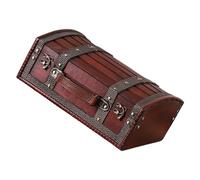 JSGHGDF Coffre en bois mystérieux sur le thème des pirates avec code, rangement sécurisé et décoration d'intérieur, mots de passe en toute sécurité