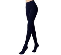 JSGHGDF Collants souples et extensibles 70D semi-opaques taille haute couleur unie avec pieds pour cosplay - Collants doux avec pieds de couleur unie, bleu marine, taille unique