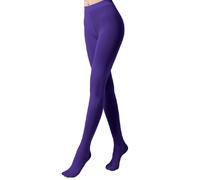 JSGHGDF Collants souples et extensibles 70D semi-opaques taille haute couleur unie avec pieds pour cosplay - Collants doux avec pieds de couleur unie, Couleur bleue., taille unique