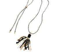 JSGHGDF Collier à franges en acrylique multicolore avec cordon réglable, One Size, Comme décrit, Comme décrit.