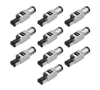 JSGHGDF Connecteur RJ45 blindé industriel Cat7 avec contacts plaqués or pour transmission de données à vitesse rapide 10 Gbit/s Sortie Ethernet Gigabit