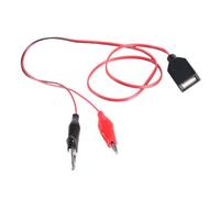 JSGHGDF Cordon d'alimentation USB 5V avec Deux Clips Câble Test 60cm Prend en Jusqu'à 5V 1 5a pour Les Appareils Électroniques