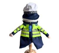 JSGHGDF Costume de flic souple pour jeux de rôle - Pour Halloween, anniversaires, fêtes d'animaux de compagnie