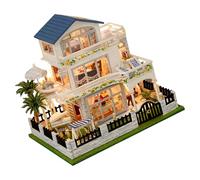 JSGHGDF Creative Tradition Plan Preferences Model House Set Illustration Instructions Light Cut Assembly Wood Building Set