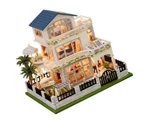 JSGHGDF Creative Tradition Plan Preferences Model House Set Illustration Instructions Light Cut Assembly Wood Building Set