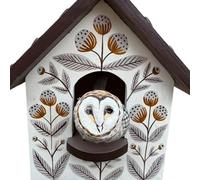 JSGHGDF Décoration murale dynamique fabriquée à la main en bois avec mouvement cinétique doux d'oiseaux créant des ombres apaisantes colorées
