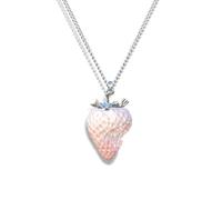 JSGHGDF Élégant collier/boucles d'oreilles en résine en forme de fraise pour diverses occasions pour transmettre des sentiments doux et une expression tendance, Collier, Comme décrit, Comme décrit.