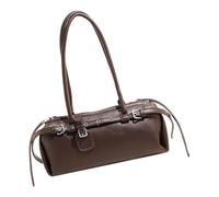 JSGHGDF Élégant sac à bandoulière décontracté léger PU sac de soirée intérieur spacieux sac à main sous les bras pour un usage quotidien essentiel à la mode sac à main quotidien, café