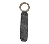 JSGHGDF Élégant sac à vin avec strass 750 ml Idéal pour le rangement des cosmétiques ou une soirée élégante, Noir