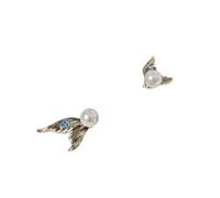 JSGHGDF Élégante queue de poisson métallique pour oreille, décoration de casque, installation facile à clipser, appareil tendance, personnalisation, accessoires de casque en métal, aileron