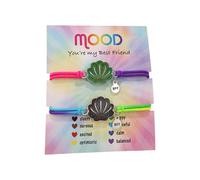 JSGHGDF Ensemble de bracelets d'amitié à changement de couleur pour filles, chaîne réglable pour anniversaires, célébrations, bracelet arc-en-ciel à changement de couleur, One Size, Comme décrit