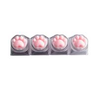 JSGHGDF Ensemble de touches Pattes de chat avec passage de lumière | Coque transparente avec fonction lumineuse pour bureau de jeu, saisie quotidienne, affichage de décoration