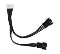 JSGHGDF Faisceau adaptateur GPU 7 broches avec 2 x 4P PWM | Câble court de 10 cm pour les tâches de réparation de ventilateur 3060 3070 3080 Ti 3090, câblage de mise à niveau de