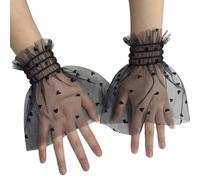 JSGHGDF Gants de mariée en dentelle élastiques confortables et extensibles pour cérémonie de mariage, soirée et décoration de photographie, gants de mariage pour mariée