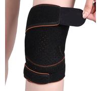JSGHGDF Genouillère confortable avec structure ouverte, protection renforcée, ceinture réglable, accessoires de fitness, poids léger, respirant, coussin de compression perforé