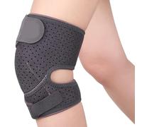 JSGHGDF Genouillère renforcée - Double ceinture réglable - Améliore la stabilité des articulations - Accessoires d'entraînement fitness - Genouillère en néoprène - Pour randonnée