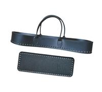 JSGHGDF Handicraftsman Sac en cuir synthétique tressé Intérieur spacieux Plan élégant pour le travail autrement excursions artisanales non conformistes, Noir , One Size