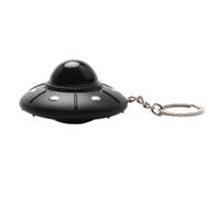 JSGHGDF Joli porte-clés OVNI avec mini soucoupe volante à LED pour enfants, Noir, taille unique