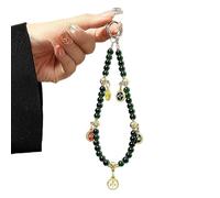 JSGHGDF Lanyard Sangle de téléphone portable avec perles Five Gods pour un usage quotidien Fixation sécurisée au poignet pour étudiants et travailleurs Nouvel An chinois